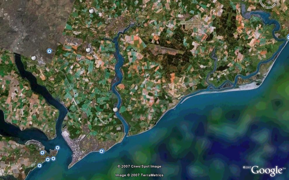 google map van zeilgebied